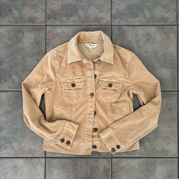 St. John's Bay Jackets & Blazers - St.‎ John's Corduroy Bay Tan Jean Jacket